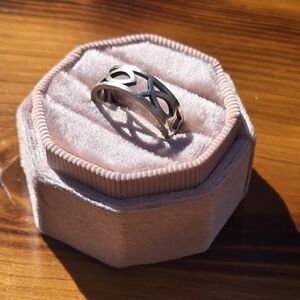 Sterling Silver Jesus Fish Ring